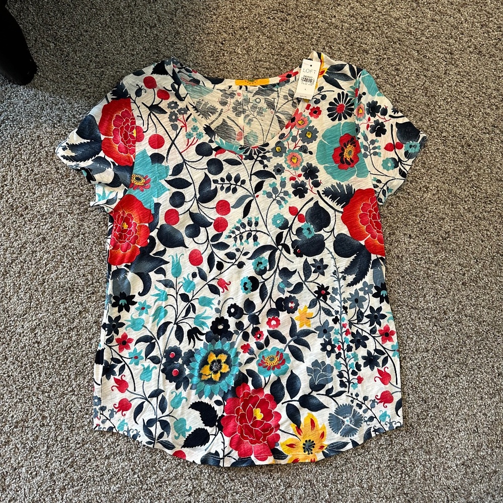 NWT loft vintage soft short sleeve shirt Large